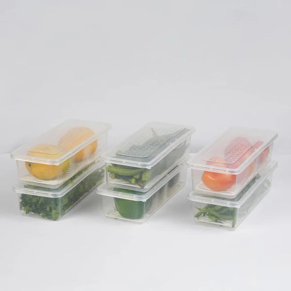 Fridge Storage Containers Box  (Pack of 6)