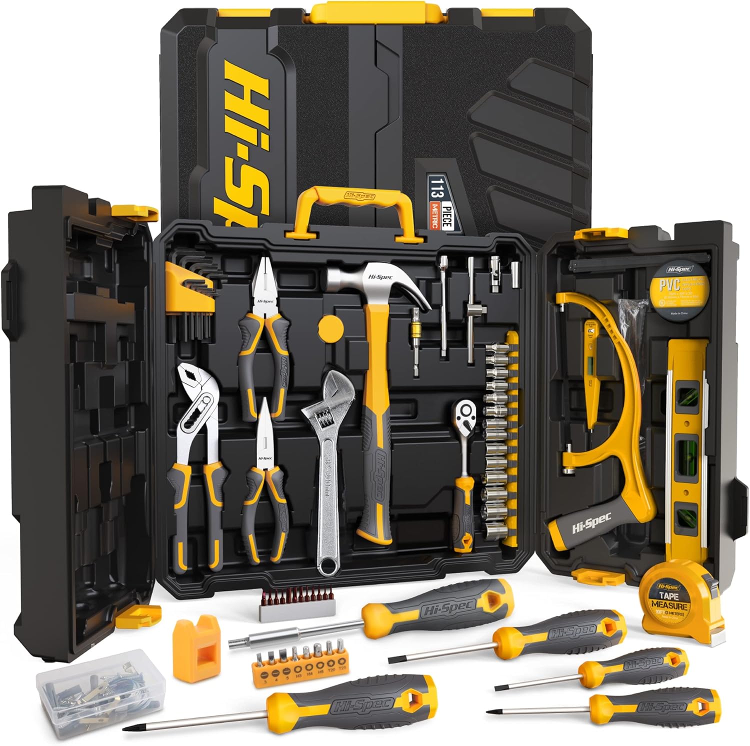 Hi-Spec 124piece Home & Garage Mechanics Tool Set
