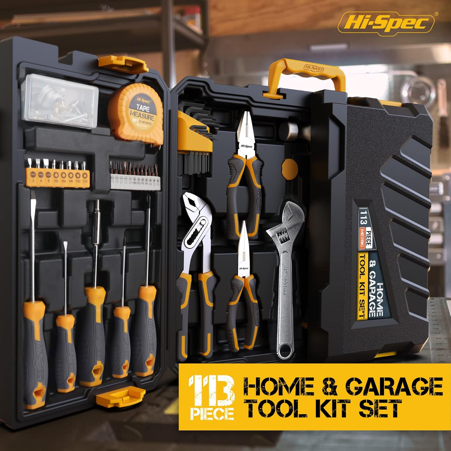 Hi-Spec 124piece Home & Garage Mechanics Tool Set